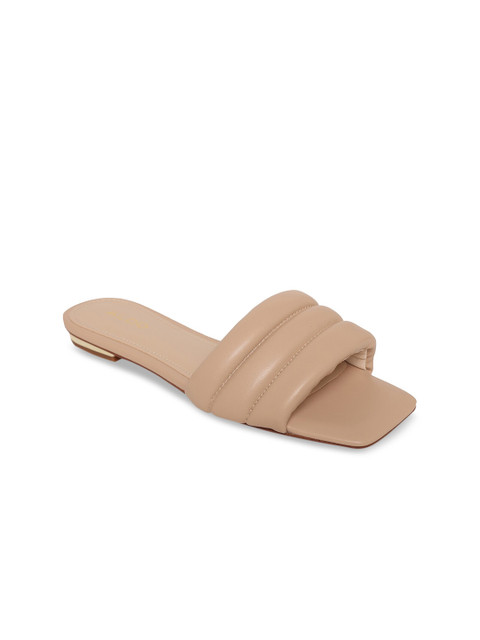 

ALDO Women Beige Embellished Open Toe Flats
