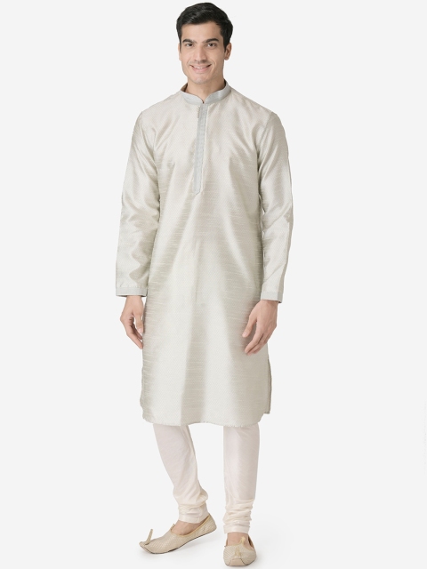 

TABARD Men Grey Thread Work Kurta