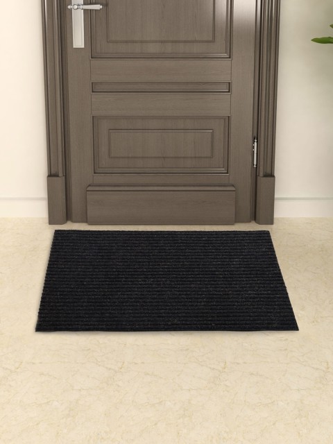 

Home Centre Black Solid Spinel PVC Backed Double Ribbed Door Mat