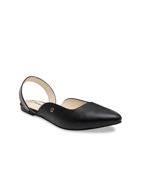 

BEAVER Women Black Mules Flats