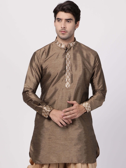 

VASTRAMAY Men Gold Kurta