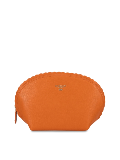 

Da Milano Unisex Orange Solid Pouch