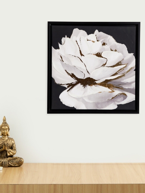 

Homecentre White & Black Mezzuna Floral Wall Art Paintings