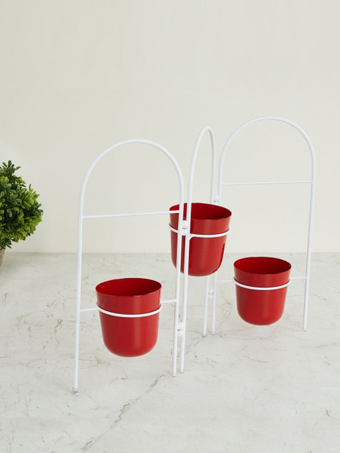 

Home Centre Red Cairo Zig-Zag Planter Pot Holder