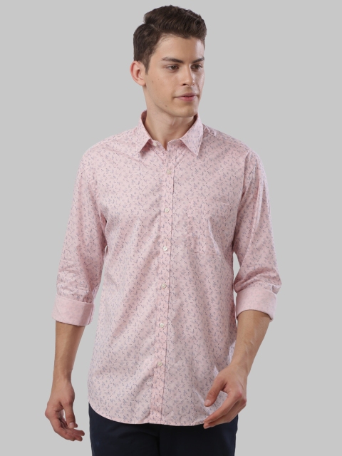 

Next Look Men Peach Printed Casual Shirt