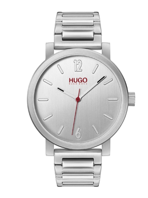 

Hugo Boss Men Black Dial & Silver Toned Stainless Steel Bracelet Style Straps Analogue Watch