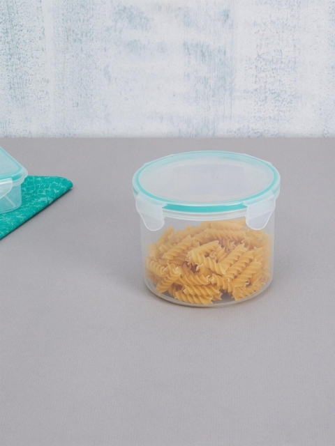 

Home Centre Transparent & Blue Palestine Circular BPA-Free Plastic Container 900 ML