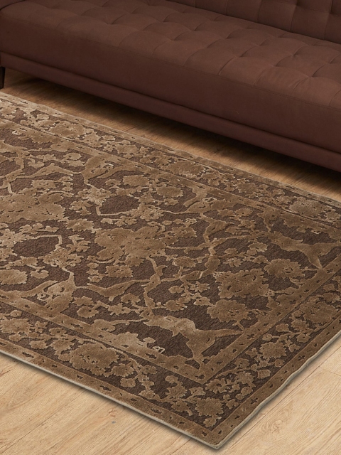 

Home Centre Brown & Beige Mono Burnish Jacquard Anti-Skid Carpet