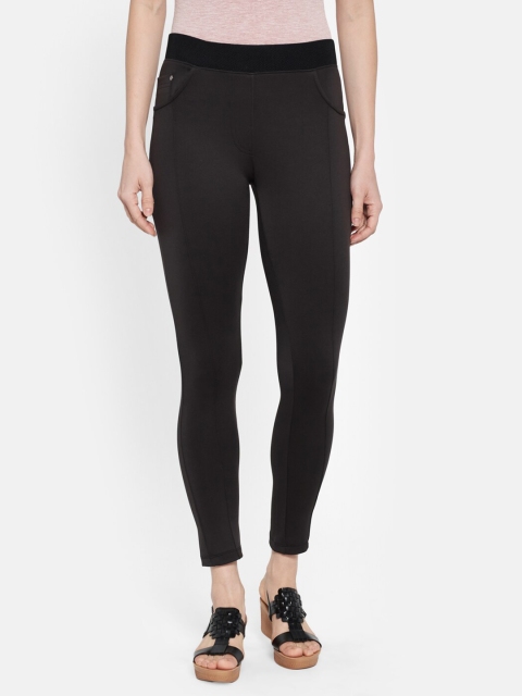 

Monte Carlo Women Black Solid Jeggings