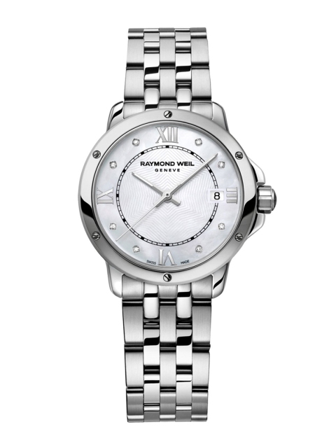 

Raymond Weil Women Multicoloured Embellished Dial & Silver Toned Stainless Steel Bracelet Style Straps Watch, Multi