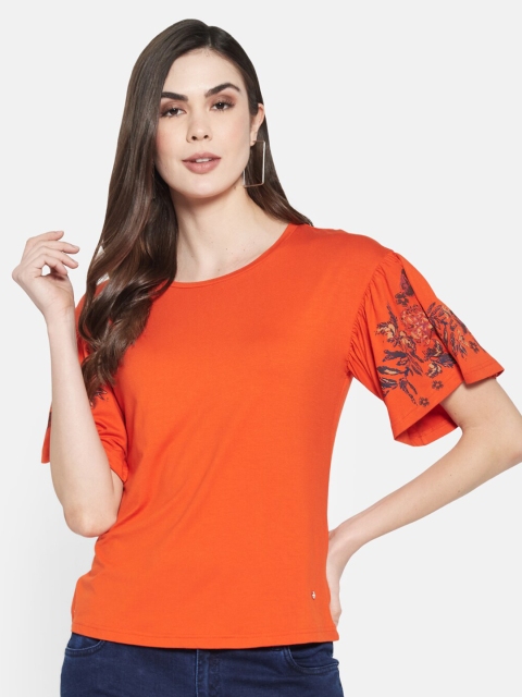

Monte Carlo Women Orange Regular Top