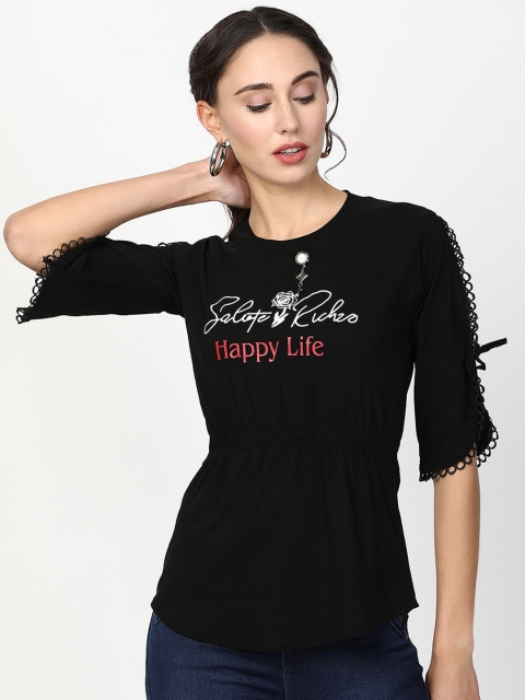 

V2 Value & Variety Black Regular Top