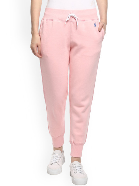 

Polo Ralph Lauren Women Pink Solid Cotton Joggers