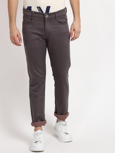

V2 Value & Variety Men Grey Chinos Trousers