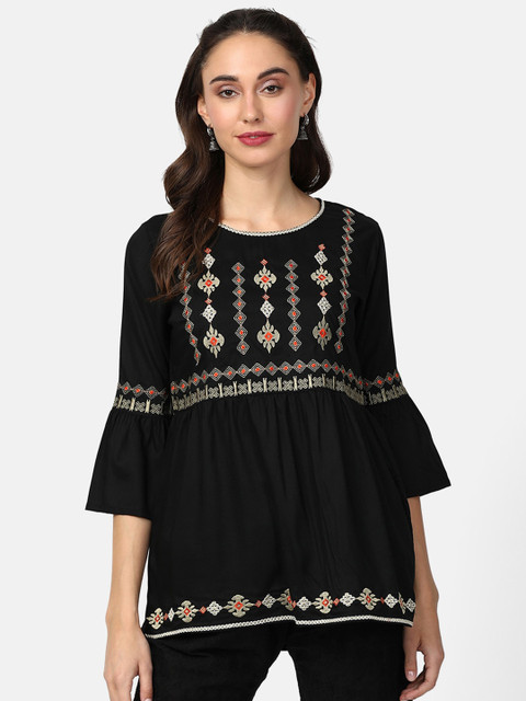 

V2 Value & Variety Black Regular Top