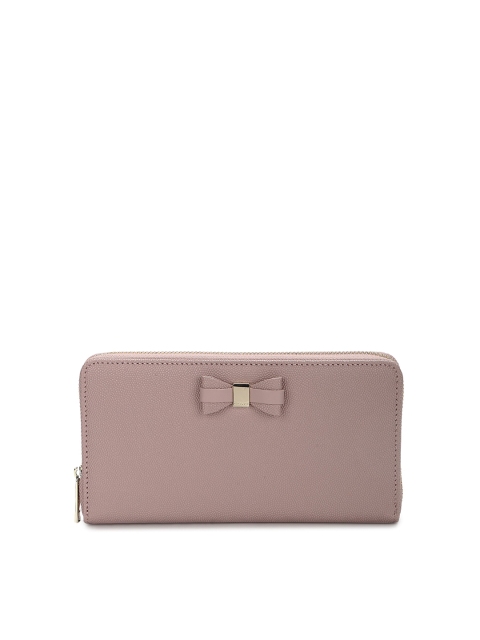 

Ted Baker Women Pink Solid Leather Zip Around Wallet
