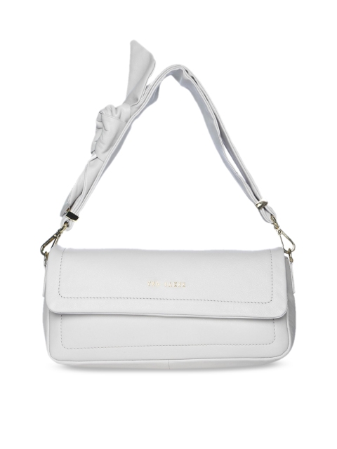 

Ted Baker Cream Leather Structured Shoulder Bag