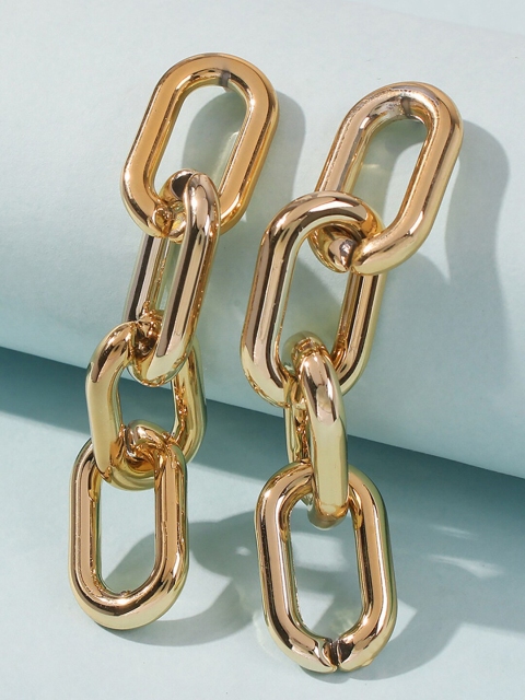 

YoungWildFree Gold Contemporary Chains Earring