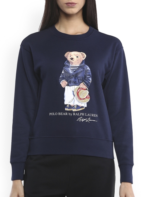

Polo Ralph Lauren Women Navy Blue Printed Sweatshirt