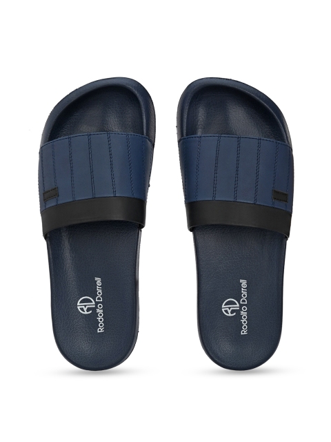 

Rodolfo Darrell Men Navy Blue & Black Sliders