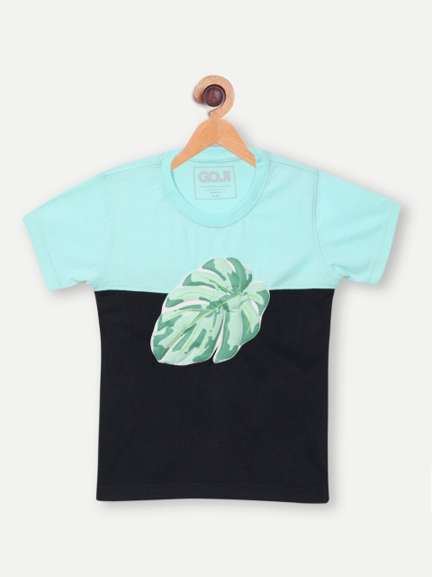 

GOJI Boys Blue Colourblocked T-shirt