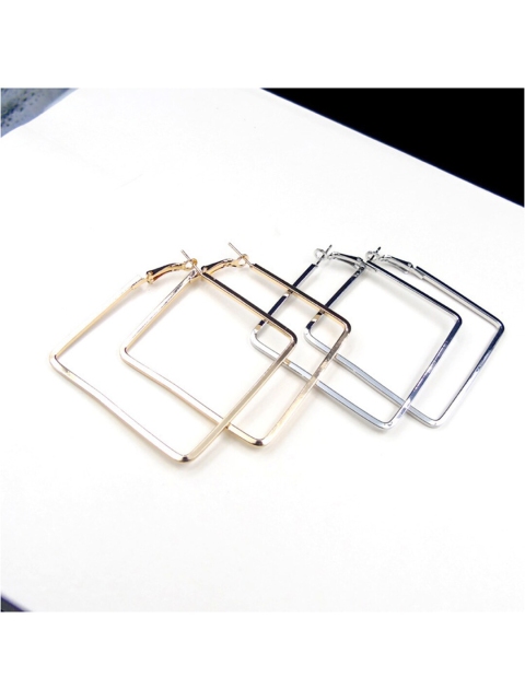

YoungWildFree Gold Square Hoop Earrings