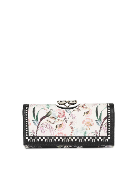 

Ted Baker Women White & Black Printed Leather Envelope