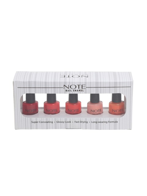 

Note NAIL ENAMEL MULTI COLOR QUICK DRY NAIL PAINTS 5 PCS GIFT SET