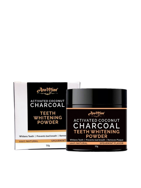 

AroMine Activated Charcoal Teeth Whitening Powder 50gm, Black
