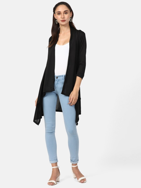 V2 Value & Variety Women Black Waterfall Shrug