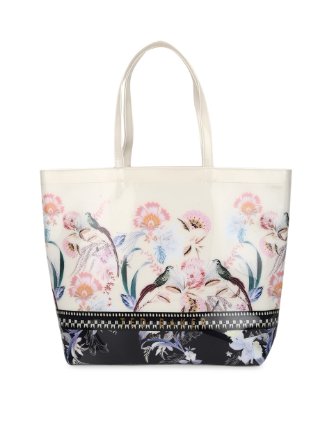 

Ted Baker White Floral Printed Oversized Shopper Tote Bag