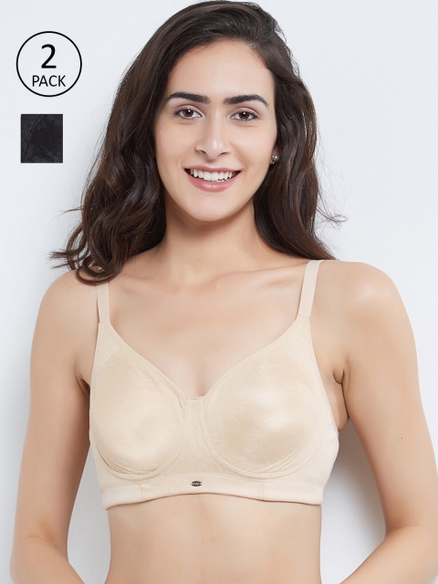 

Soie Multi Pack of 2 Full Coverage Encircled Non Wired Everyday Bra Bra