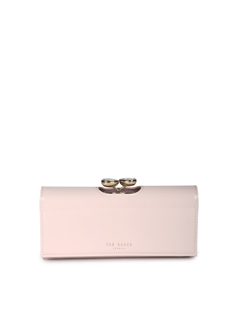 

Ted Baker Women Pink Solid Leather Envelope