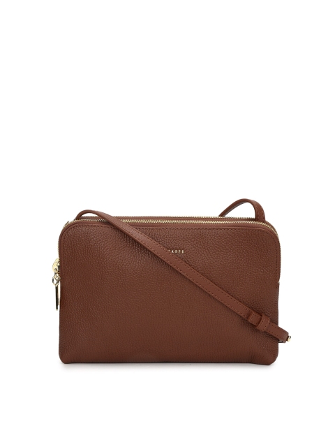 

Ted Baker Tan Leather Structured Sling Bag