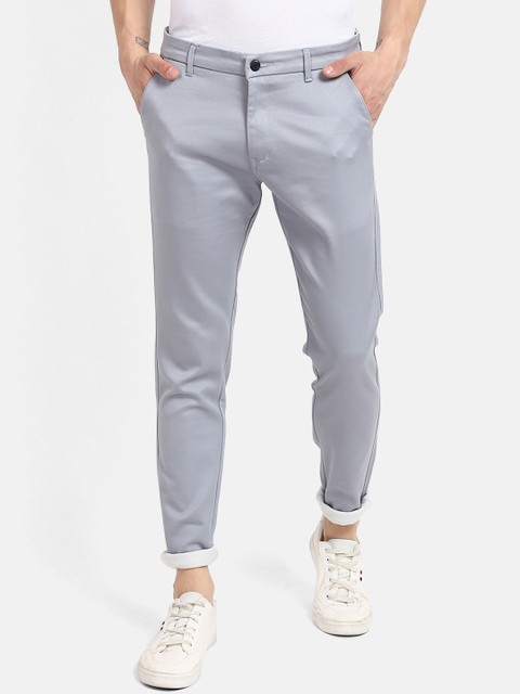 

V2 Value & Variety Men Grey Regular Trousers