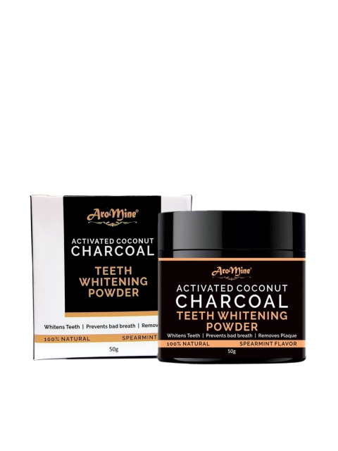 

AroMine Pack of 2 Activated Charcoal Teeth Whitening Powder 100gm, Black