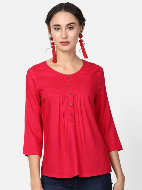 V2 Value & Variety Pink Regular Top