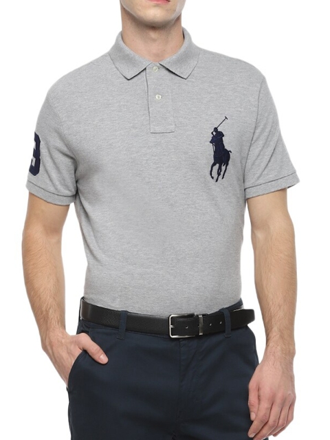 

Polo Ralph Lauren Men Grey NA Polo Collar T-shirt NA