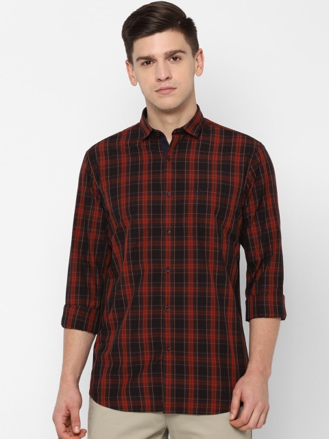

Allen Solly Men Black Slim Fit Checked Casual Shirt
