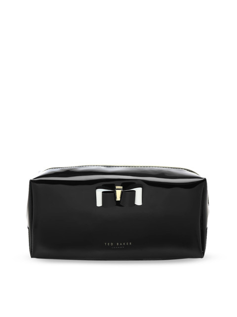 

Ted Baker Black Structured Sling Bag with Bow Detail