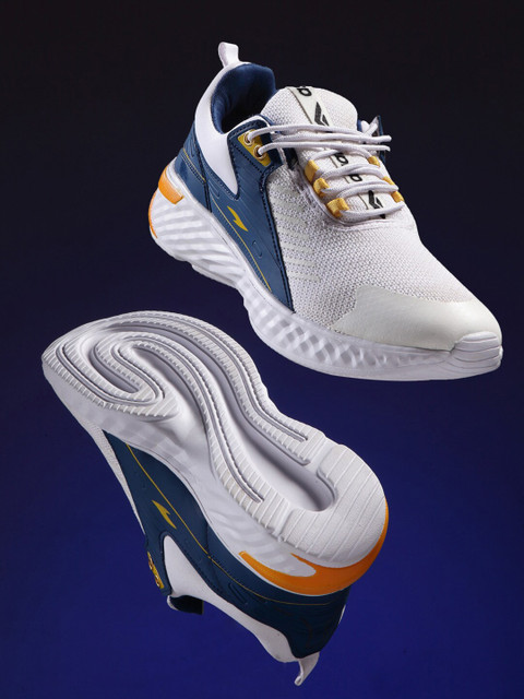 

ASIAN Men White & White Mesh Running Shoes