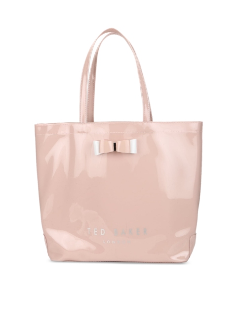 

Ted Baker Pink Printed Shopper Tote Bag with Bow Detail