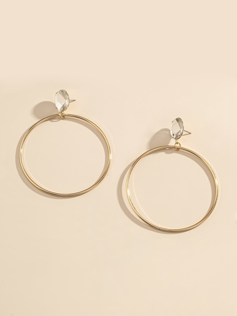 

YoungWildFree Gold Contemporary Hoop Earrings