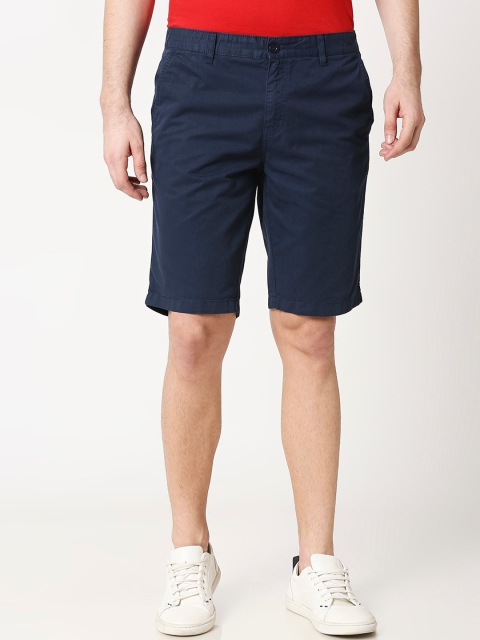 

Bewakoof Men Blue Mid-Rise Regular Shorts