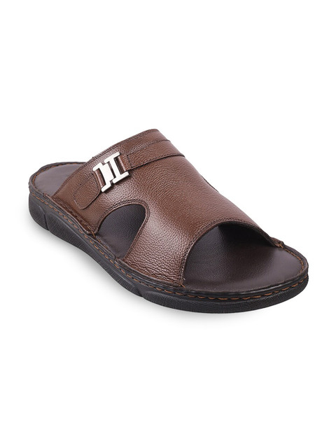 

Mochi Men Brown Leather Comfort Sandals