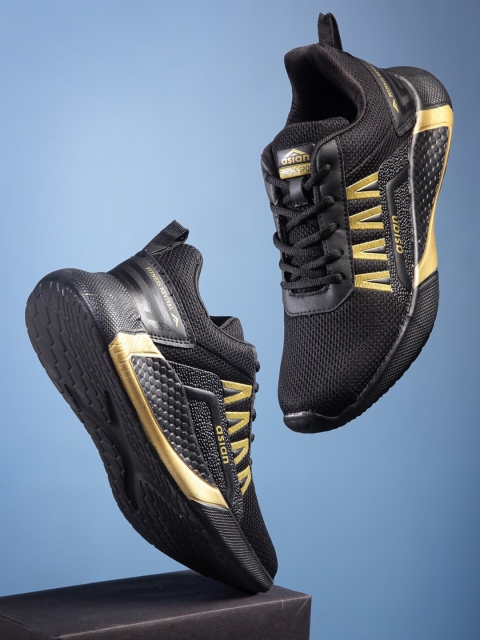 

ASIAN Men Black Mesh Running Shoes