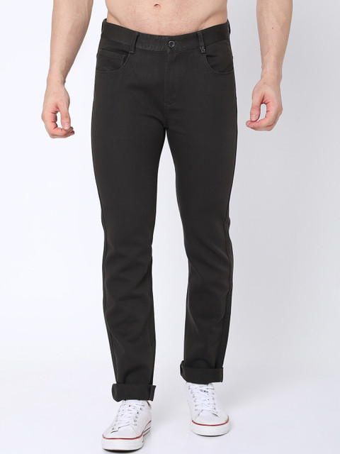 

Rex Straut Jeans Men Olive Chinos Trousers