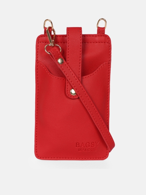 

Bagsy Malone Red PU Structured Sling Bag