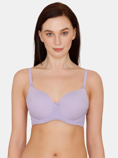 

Zivame Purple T-shirt Bra Half Coverage Underwired Heavily Padded ZI10TQCOREJPURP