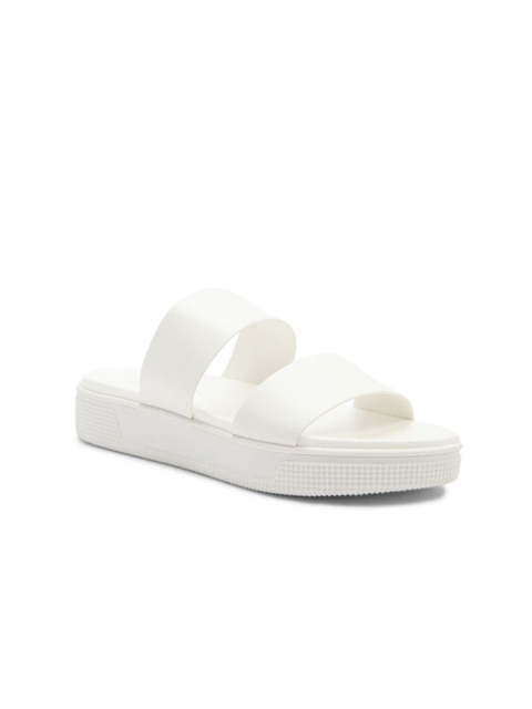 FOREVER 21 Women White Solid Platform Sandals